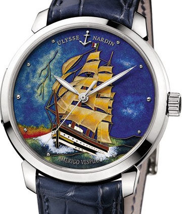 Review Ulysse Nardin 8150-111-2 / AV Classico Enamel Classico Amerigo Vespucci watch replica china - Click Image to Close